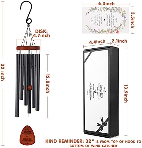 Memorial Wind Chimes, Sympathy Gift for Loss of Loved One, Outdoor Garden - Image 5