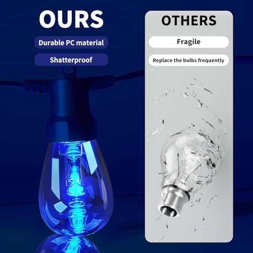 CAWWS Outdoor String Lights 100FT, Color Changing Patio Lights, Waterproof - Image 3