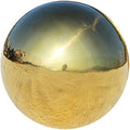 35cm/13.8 inch Diameter Gazing Globe Mirror Ball,Gold Golden Stainless Steel Polished Reflective Smooth Garden Sphere,Colorful and Shiny Addition to Any Garden or Home by HomDSim