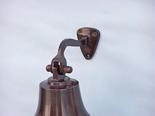 Hampton Nautical BL-2019AN-6 Antiqued Copper Hanging Ships Bell 6" - Nautical Decor - Nautical Home Decoration - Image 4