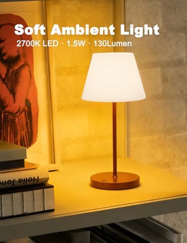 WEILAILUX Small Outdoor Table Lamp, Shower Lamp Waterproof (Mini Gold) - Image 4