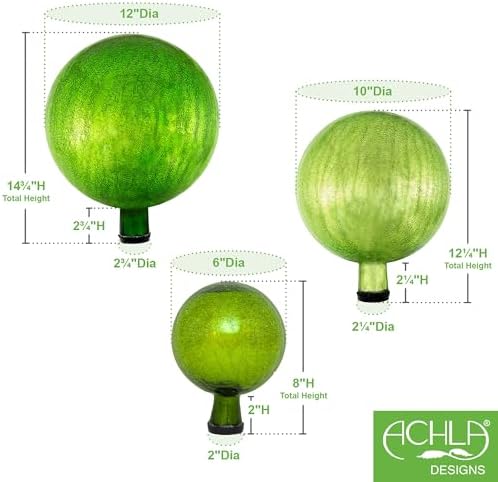Achla Designs 6" Gazing Globe, Fern Green - Image 6