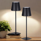 Retisee 2 Pack Cordless Table Lamp Portable Rechargeable Lamps, Black by Retisee
