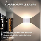 KICAAO Modern LED Wall Sconce,Warm White 3000K,Hardwired Indoor Wall Lights Set of 2 Up and Down Wall Mount Light for Living Room Bedroom Hallway Corridor Conservatory(with G9 Bulbs) (White-4PCS) - Image 3