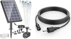 Biling Solar Water Fountain for Bird Bath and Extension Cable, 3.5W Solar Water Pump Outdoor for BirdBath, Garden Small Ponds by biling