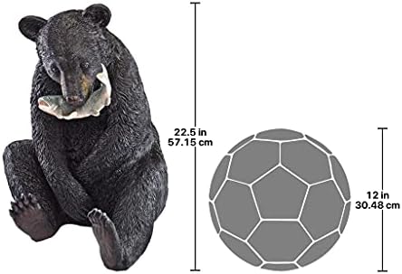 Design Toscano The Expert Fisherman Black Bear Statue - Image 3