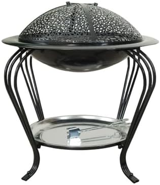 BNEI European Style fire Pit, Portable Tabletop fire Pit with fire net Cover, 55 * 60 cm, Suitable for Winter Warming, Barbecue (Large) by BNEI