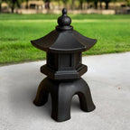 OLOMA Japanese Pagoda Concrete Garden Statue Handmade Lantern Zen Decor Outdoor Stone Asian Ornament Yard Patio Lawn Walkway Meditation Landscape Sculpture Light Accent Gift by OLOMA