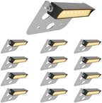 JESLED 12 Pack 4 inch Retaining Wall Lights, Low Voltage Landscape Lighting by JESLED