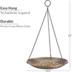 Good Directions Hanging Tranquility Bird Bath for Outside Backyard, Outdoor, Patio, Garden, Birdbath Gift for Bird Lovers Watchers, Small 13" Pure Copper Metal - Image 4