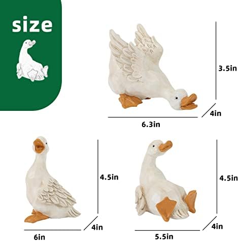 Duck Garden Statues Set of 3 Resin Funny Gift Outdoor Yard Lawn Patio Decor - Image 6