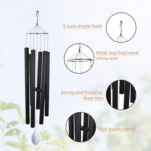 Wind Chimes for Outside Deep Tone Memorial Sympathy Wind Chime - Image 4