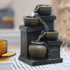 Indoor Water Fountain Outdoor Desk Bedroom Waterfall Farmhouse Yard Patio Home Office Deck Sculpture Decoration - Image 2