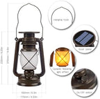 Marlrin Solar Lanterns Outdoor Waterproof 2 Pack LED Flickering Light - Image 6