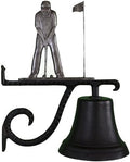 Montague Metal Products 7.75″ Diameter Cast Bell with Ornament, Hanging Bell, Dinner Bell, Heavy Duty Cast Aluminum (Golf Putter) by MontagueMetalProducts