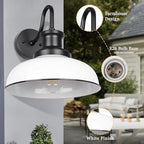 Outdoor Barn Lights, Rustic Outdoor Wall Sconces, Farmhouse Exterior Wall Mount Lights, Vintage Indoor Wall Lighting Fixtures, Industrial Lantern Lamps for Porch, Garage, Patio, Shed - Image 3