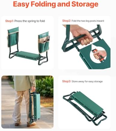 VEVOR Garden Kneeler and Seat Heavy Duty, Kneeling Bench for Gardening - Image 7