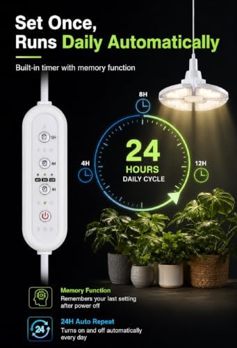 RDJ Bouns LED Grow Light for Indoor Plants, Full Spectrum (Hanging, 80W) - Image 5
