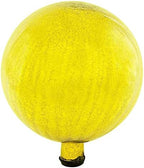 Achla Designs 12-Inch Crackle Gazing Globe Ball, Lemon Drop by ACHLADesignsHomeGarden
