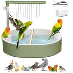Parrot Bathtub Bird Automatic Bath Shower,Large Bird Shower Fountain Indoor Bathtub with Running Water, Contains USB and Pump,for Pet Birds, African Grey, Cockatiel, Conure, Budgie, Lovebird(Fashion) by Welldobetter