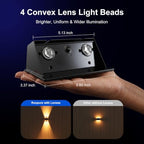 12 Pack Warm White Solar Power Fence Wall Light Outside Up and Down - Image 3