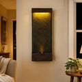 Bumilgar 39.57 in Modern Indoor Outdoor Waterfall Fountain LED Resin Copper by Bumilgar