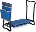 2-in-1 Garden Kneeler and Seat, Folding Garden Seat w/EVA Foam Kneeling Pad & Removable Tools Pouch, Sturdy Steel Frame, No Assembly, Portable Heavy Duty Garden Stool for Women Men Seniors by OFFICEJOY