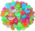 Yardwe 500pcs Glow the Dark Garden Pebbles Resin Stones for Outdoor Landscaping, Easy to Use and Recharge in Sunlight, Decorative Rocks for Yard and Glass Bowls Random Color by YARDWE