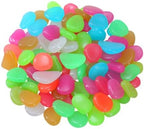 Yardwe 500pcs Glow the Dark Garden Pebbles Resin Stones for Outdoor Landscaping, Easy to Use and Recharge in Sunlight, Decorative Rocks for Yard and Glass Bowls Random Color by YARDWE
