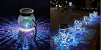Cooo 4 Pack Mosaic Solar Lantern and 2 Pack Heavy Iridescent Crackle Glass Solar Lantern by Cooo