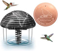 Bird Bath Water Agitator with Round 99.99% Pure Copper Disk, Battery Powered Bird Bath Circulator, Quiet Waterproof Mover Keeps Water Fresh for All Season Use (Black Rock) by Chitidr