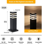 Pathway Lights Hardwired Outdoor 15In Black Lamp Post Walkway Path Lights - Image 7