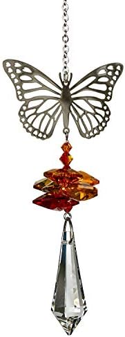 Woodstock Chimes Woodstock Rainbow Makers Collection, Crystal Fantasy, 4.5'' Butterfly Crystal Fantasies Crystal Suncatchers for Outdoor, Patio, Home or Garden Décor (CFBU) by WoodstockChimes