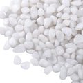 15lbs White Rocks, 3/8 Inch Small White Pebbles for Plants, Vase, Garden, Decorative Pea Gravel for Landscaping, Polished by Calofulston