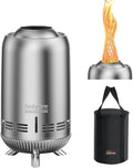 Portable Smokeless Fire Pit, 12” Stainless Steel Camp Stove, Silver FP054 by ONLYFIREOUTDOORLIVING