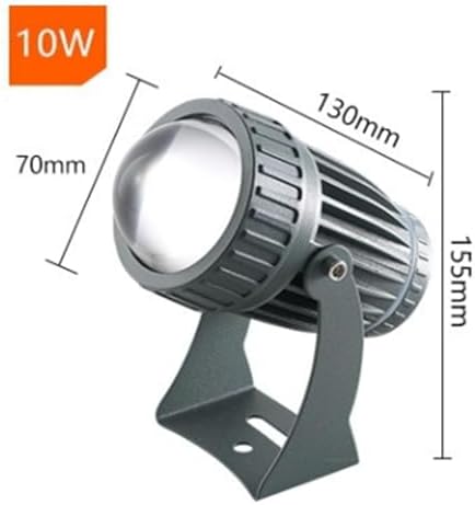 10W Landscape Lamp - AC85-265V Long Range LED Beam Light, Rotation Spot Lights, IP65 Waterproof Narrow Beam Spotlight, Outdoor Architectural Decorative Lighting(Blue,10W(24V)) - Image 2