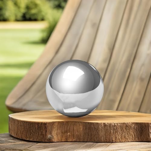 Gazing Ball Reflective Sphere Mirror Polished 20cm Stainless Steel - Image 6