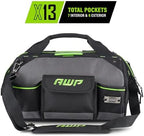 AWP Tool Bags, Premium Tool Bag, Black, Durable Tool Tote, for Professionals and Contractors - Image 2