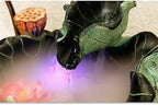 Lingula Waterfall Fountain Waterfall Fountain Lotus Leaf Resin Tabletop Fountain Decoration Indoor Flowing Water Decoration Fountain Decorative Tabletop Fountains - Image 3