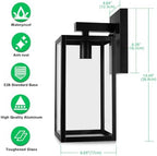 MAXvolador Outdoor Wall Light Fixture, Exterior Waterproof Wall Lantern - Image 2