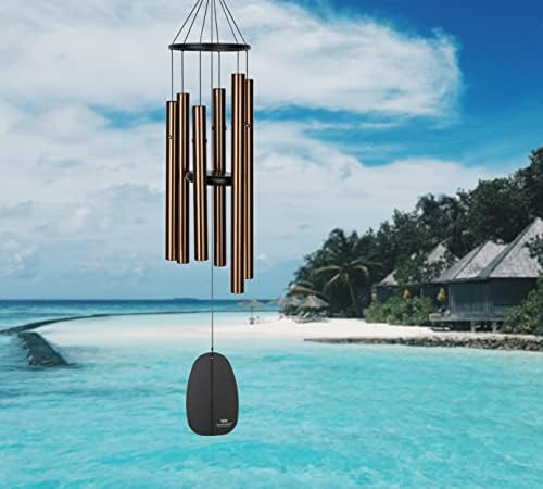 Woodstock Chimes Signature Collection, Bells of Paradise, Bronze 32", Decor Designs Wind Chimes for Outdoor, Patio, Home or Garden Décor (BPMBR) - Image 4
