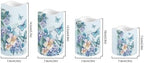 Flameless Candles with Remote Control and Timers Color Changing Pillar Candles Battery Operated Home Room Decor Electric Fake Candles for Table Beach Wedding Butterfly and Flower - Image 2