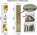 Go Away Porch Sign,Unwelcome Door Sign Door Sunflowers Seasonal Welcome Wooden Plaque Hanging Outdoor Farmhouse For Spring Summer Yard Standing Decorations 8x48inch - Image 2