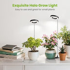Kullsinss 3.5in Halo Plant Lights for Indoor Growing, 48 LEDs Full Spectrum - Image 2