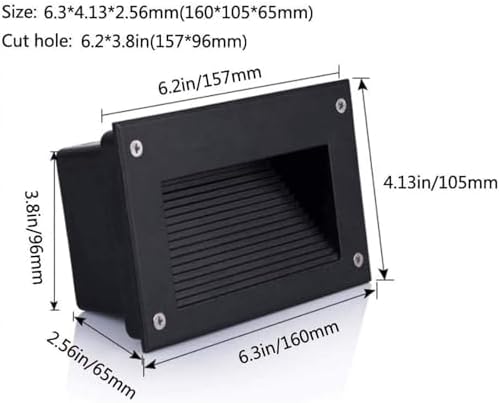 Landscape Lamp - LED Recessed Stair Spotlight, LED Beam Light, IP67 Embedded Waterproof LED Footlight, Buried Corner Wall Lamp for Outdoor Hallway, Garden, Balcony(Green) - Image 2