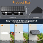 6PACK Solar Wall Lights Outdoor ,8 Lighting Modes Up and Down Solar Sconce Lights Dusk to Dawn Lighting IP65 Waterproof Solar Lights Outdoor for House Exterior Front Porch Garage Fence Patio Yard - Image 3