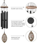 Personalized Memorial Wind Chime, Sympathy Wind Chimes for Loss of Loved One, Gifts for Those Who Lost of Dad Mom Baby Brother Friends, Best Sympathy Gift Wind Chimes for Outside - Image 3
