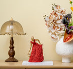 Red Rose Angel Girl Fairy Statue Home Decor - Image 6