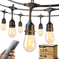 addlon 100FT Outdoor String Lights with Remote Dimmable Waterproof Patio by addlon