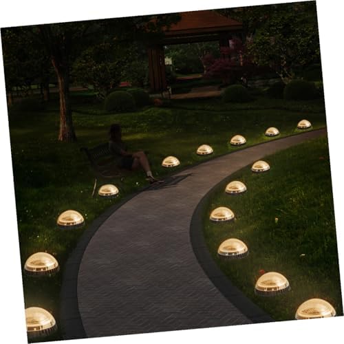 OSALADI 4 Pack LED Solar Ground Lamp for Outdoor Garden Path Lighting - Image 7